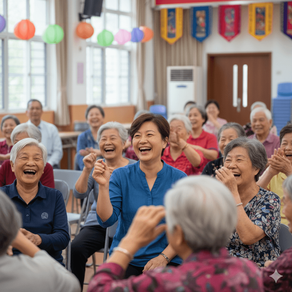 快樂的長輩們參與據點活動